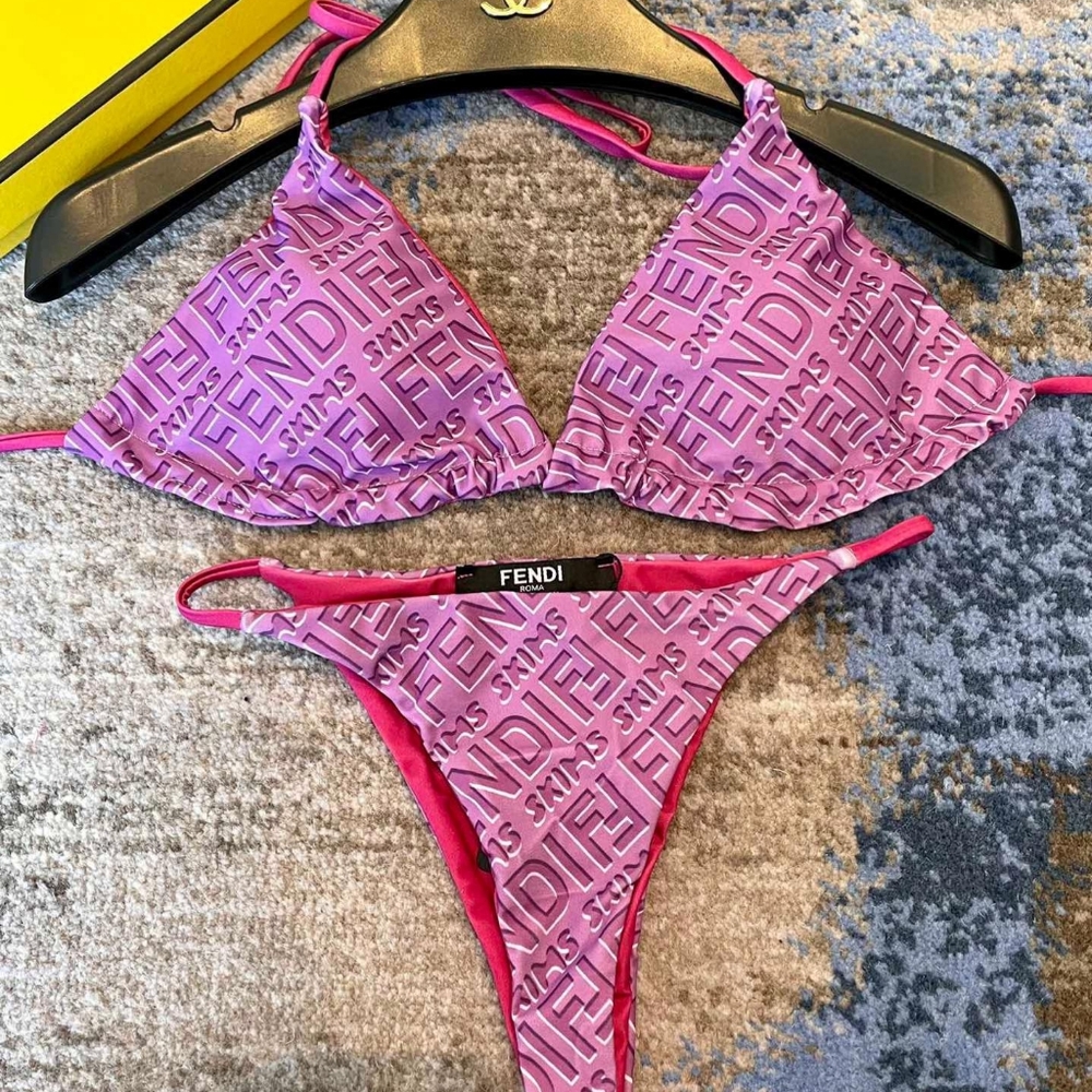 Fendi Pink Bikini Set